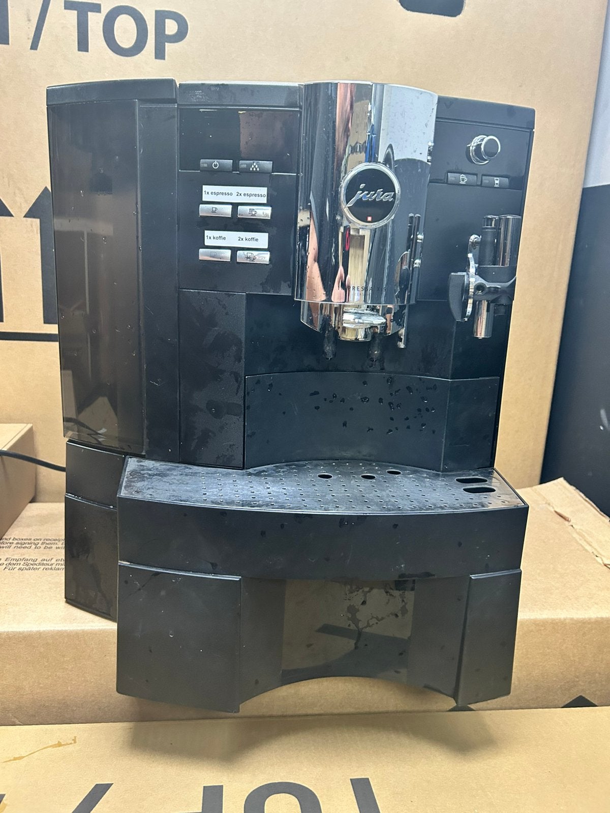 Jura Impressa koffiemachine T.E.A.B., Ophalen, Gebruikt, Koffiemachine, Koffiebonen