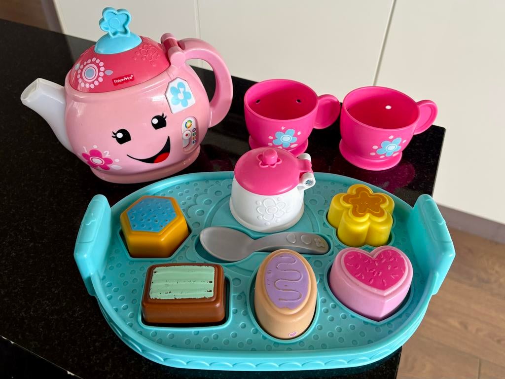 Fisher-Price theeset met licht en geluid, Kinderen en Baby's, Speelgoed | Fisher-Price, Ophalen, Gebruikt, Speelset, Met licht