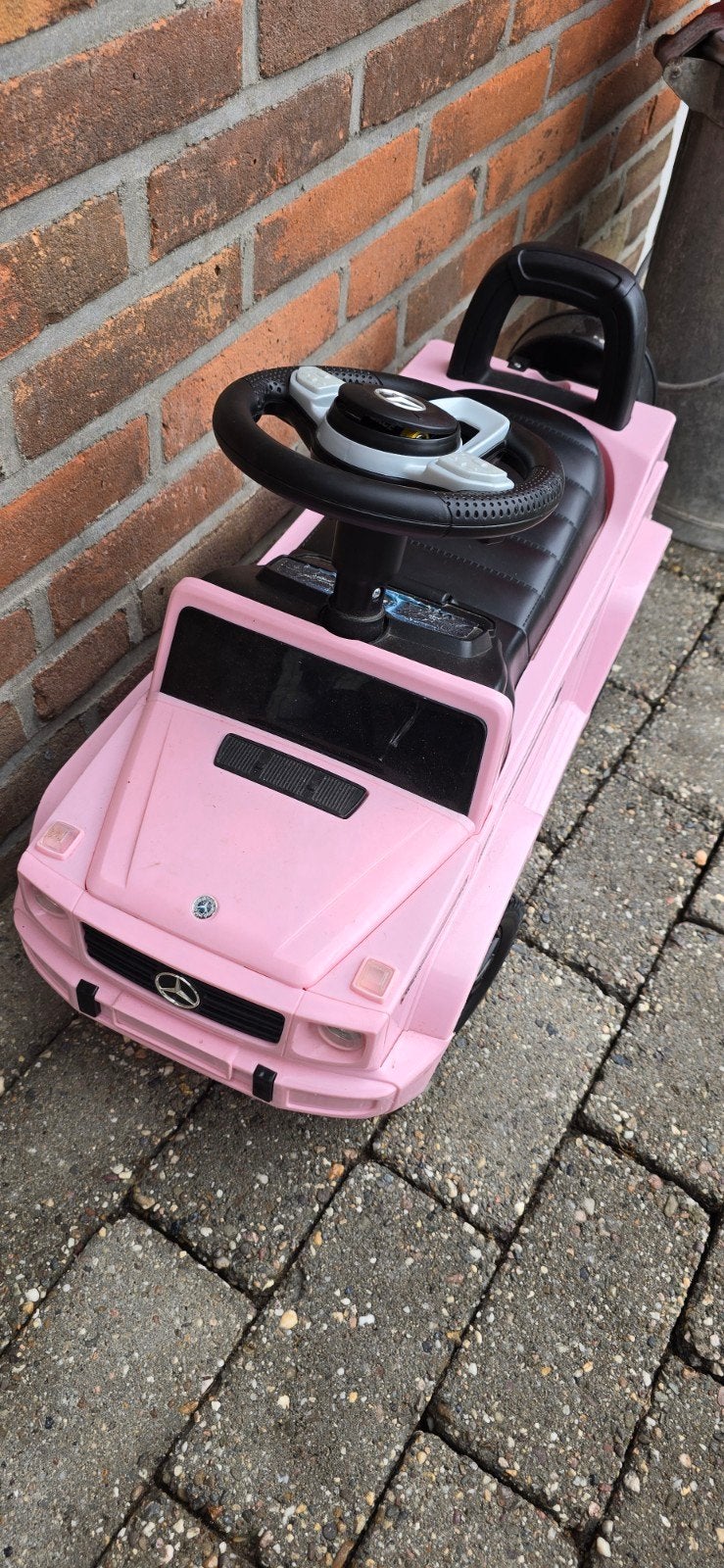Roze Mercedes-Benz G-Klasse loopauto voor kinderen, Ophalen, Gebruikt, Loopvoertuig