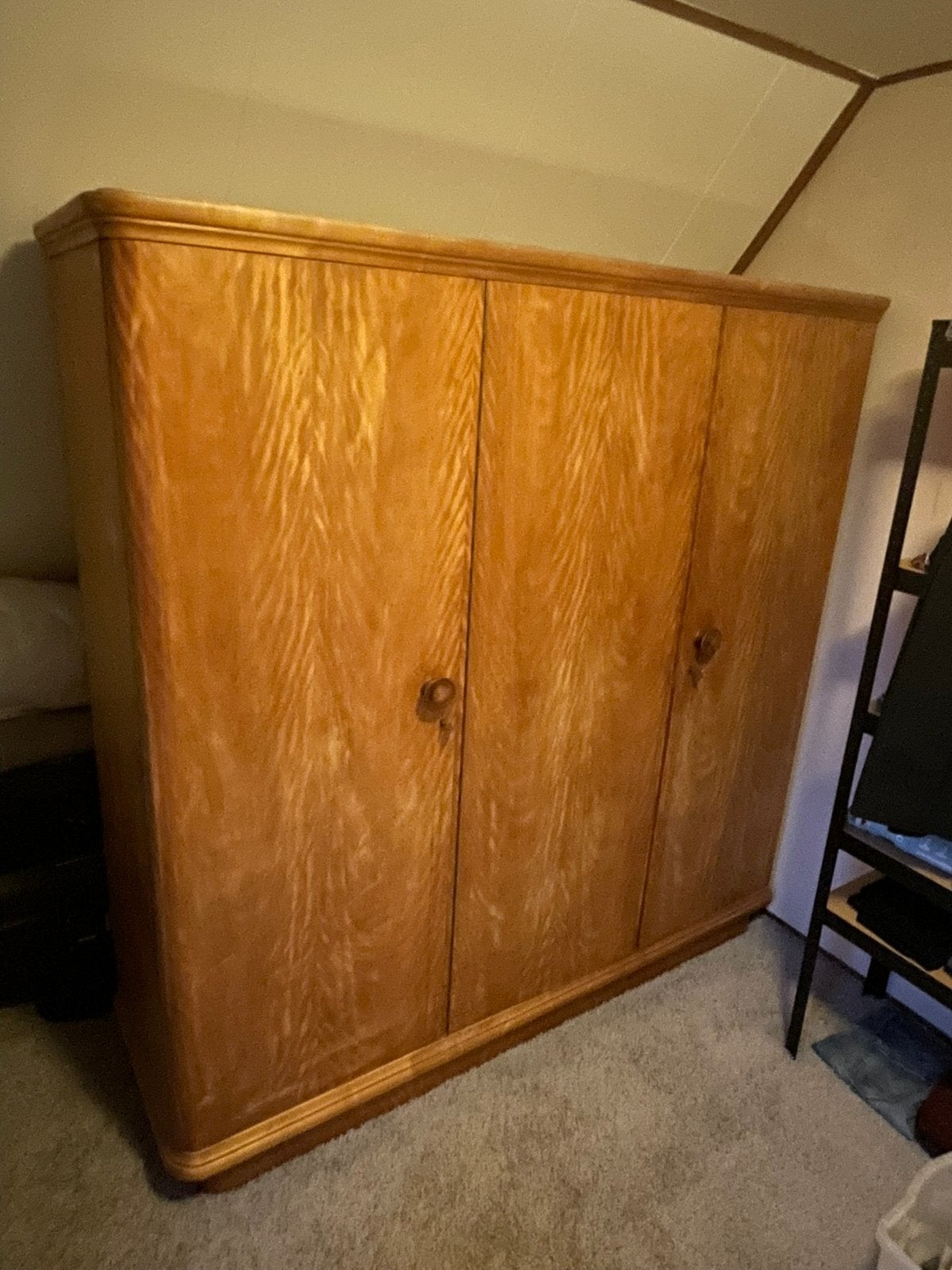 Vintage Kledingkast / Garderobekast - Jaren '50 Stijl, Huis en Inrichting, Kasten | Kledingkasten, Gebruikt, 150 tot 200 cm, 100 tot 150 cm