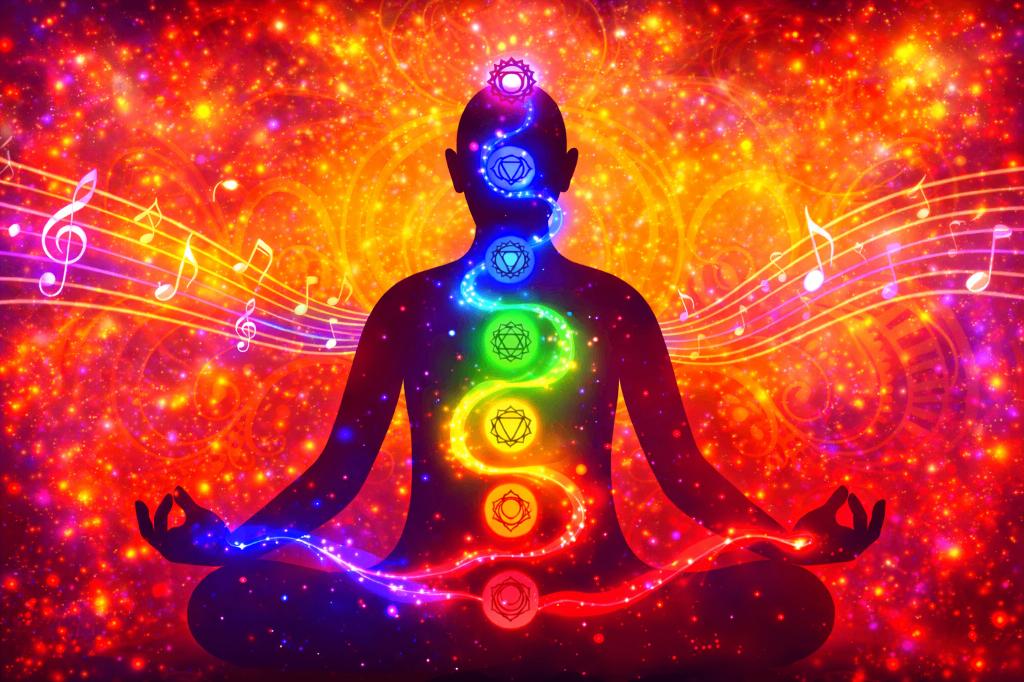 Chakra massage energy flow