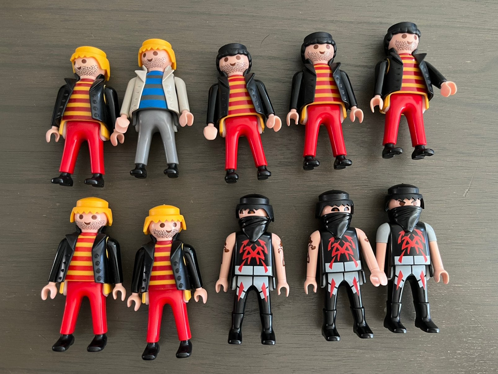 Playmobil losse poppetjes: boeven 10 stuks, Ophalen of Verzenden, Gebruikt, Losse onderdelen