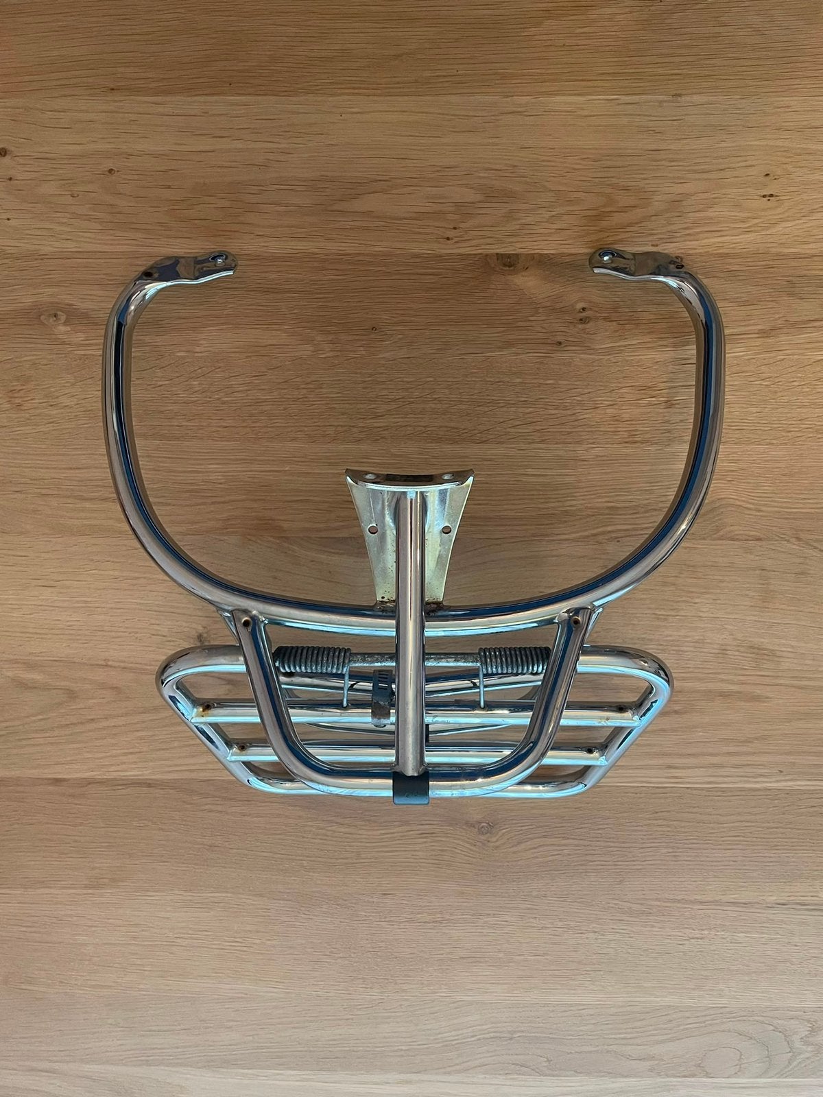 Achterdrager opklapbaar Vespa sprint chroom, Sieraden, Tassen en Uiterlijk, Piercings, Ophalen of Verzenden, Zo goed als nieuw