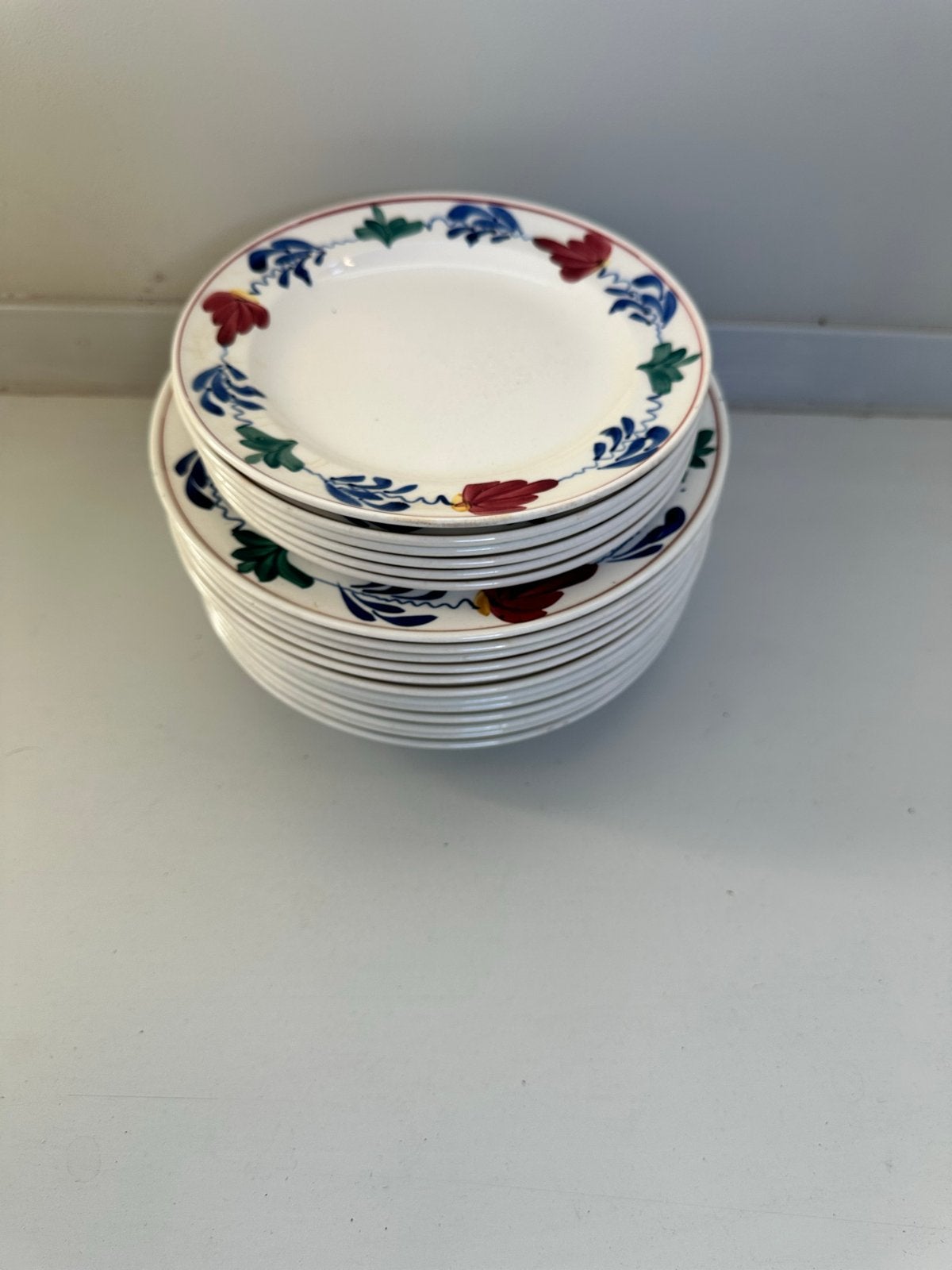 18 vintage Boerenbond borden, Ophalen, Gebruikt, Keramiek, Vintage