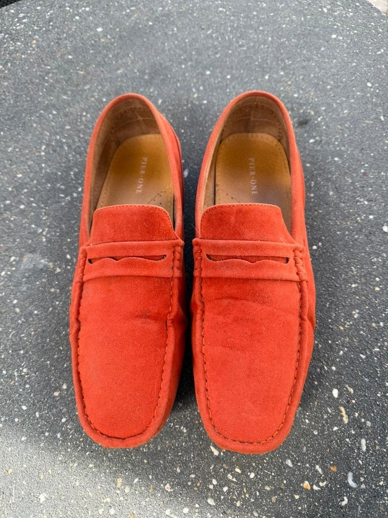 Pier One Loafers - Oranje suède, Kleding | Heren, Schoenen, Loafers, Overige kleuren, Pier One, Ophalen of Verzenden