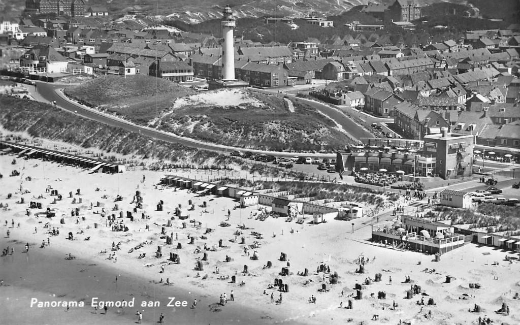384 Egmond aan Zee - Panorama, Ophalen of Verzenden, 1940 tot 1960, Ongelopen, Noord-Holland