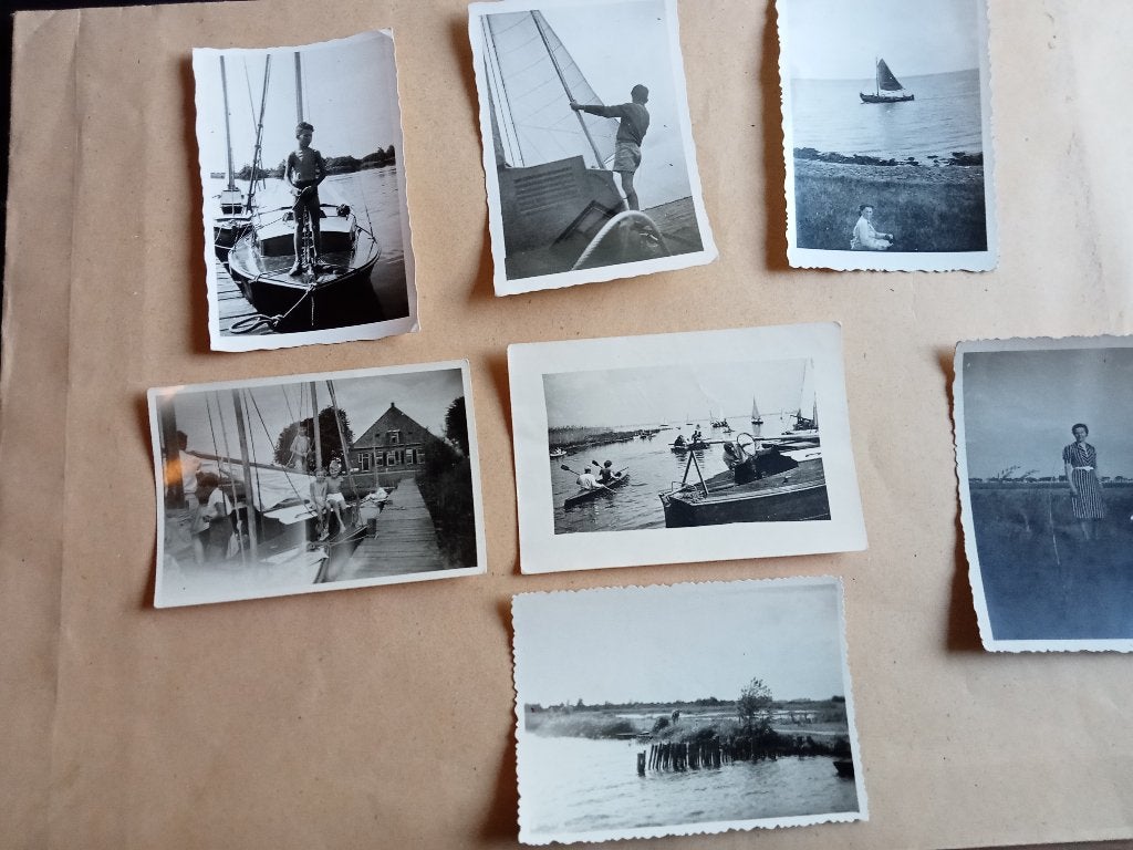 Vintage foto's van zeilen  1938 1943 door nederland, Gebruikt, Verzenden, Foto, 1940 tot 1960