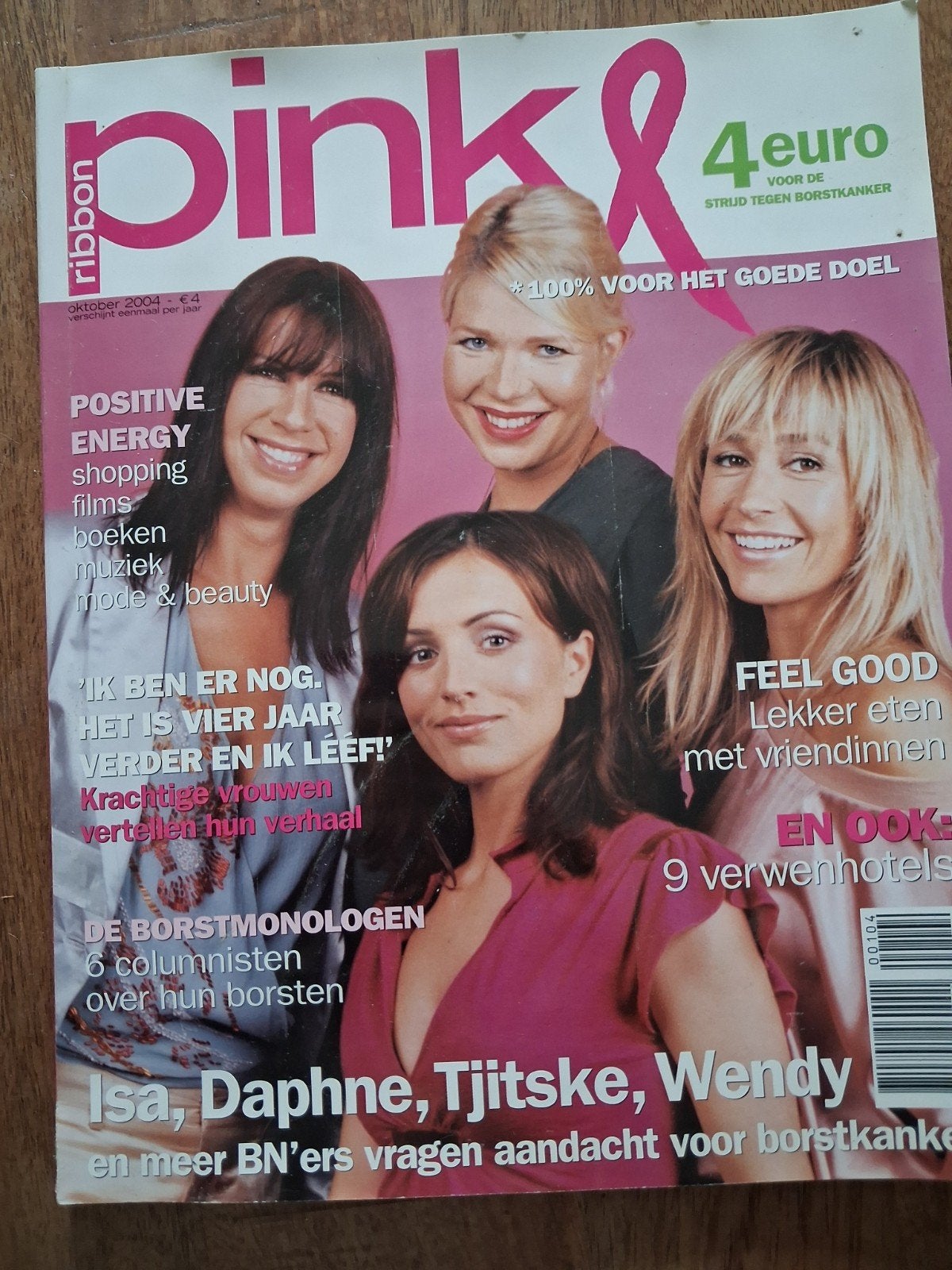 Pink Ribbon Magazine Oktober 2004 - Borstkanker, Ophalen, Gelezen, Damesbladen
