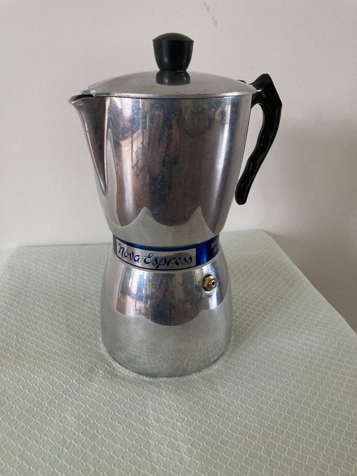 Vintage Nova Espress Italiaans Koffieapparaat Aluminium, Witgoed en Apparatuur, Gebruikt, Espresso apparaat, Gemalen koffie, Ophalen of Verzenden