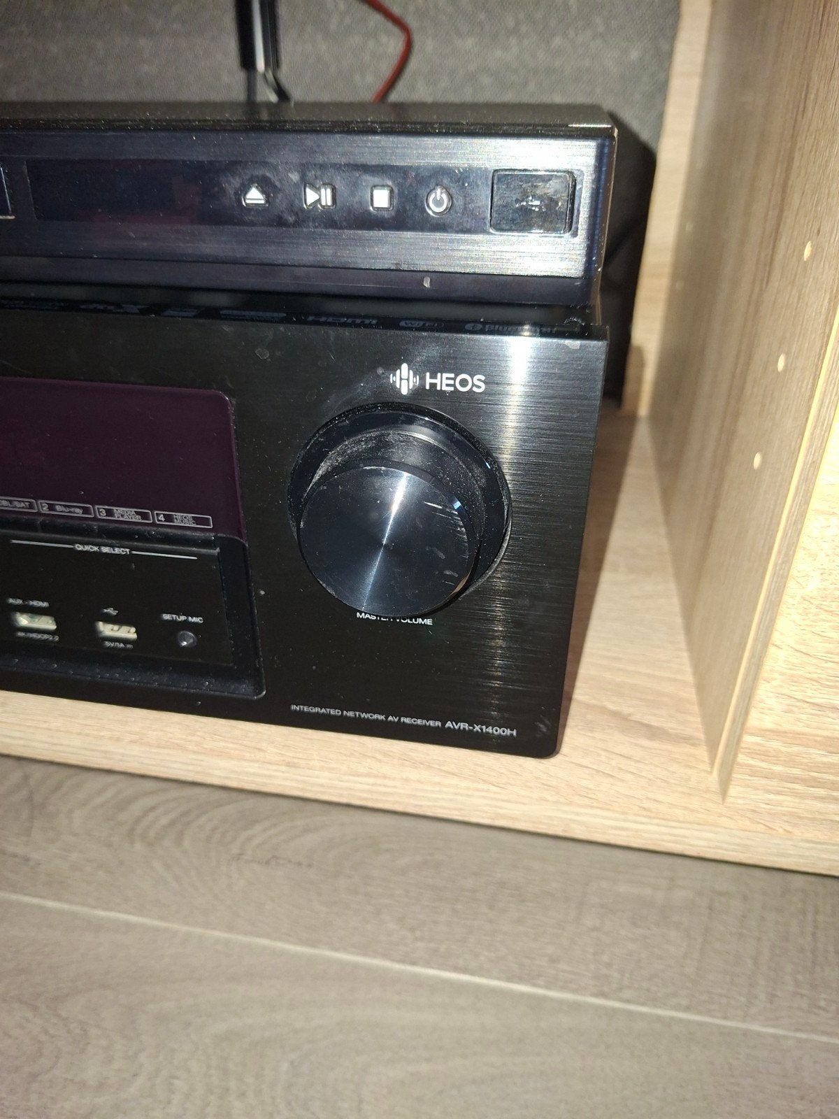 Teufel speakers en Denon AVR X1400H, Vloerstaande luidspreker, Zo goed als nieuw, Bluetooth, Ophalen