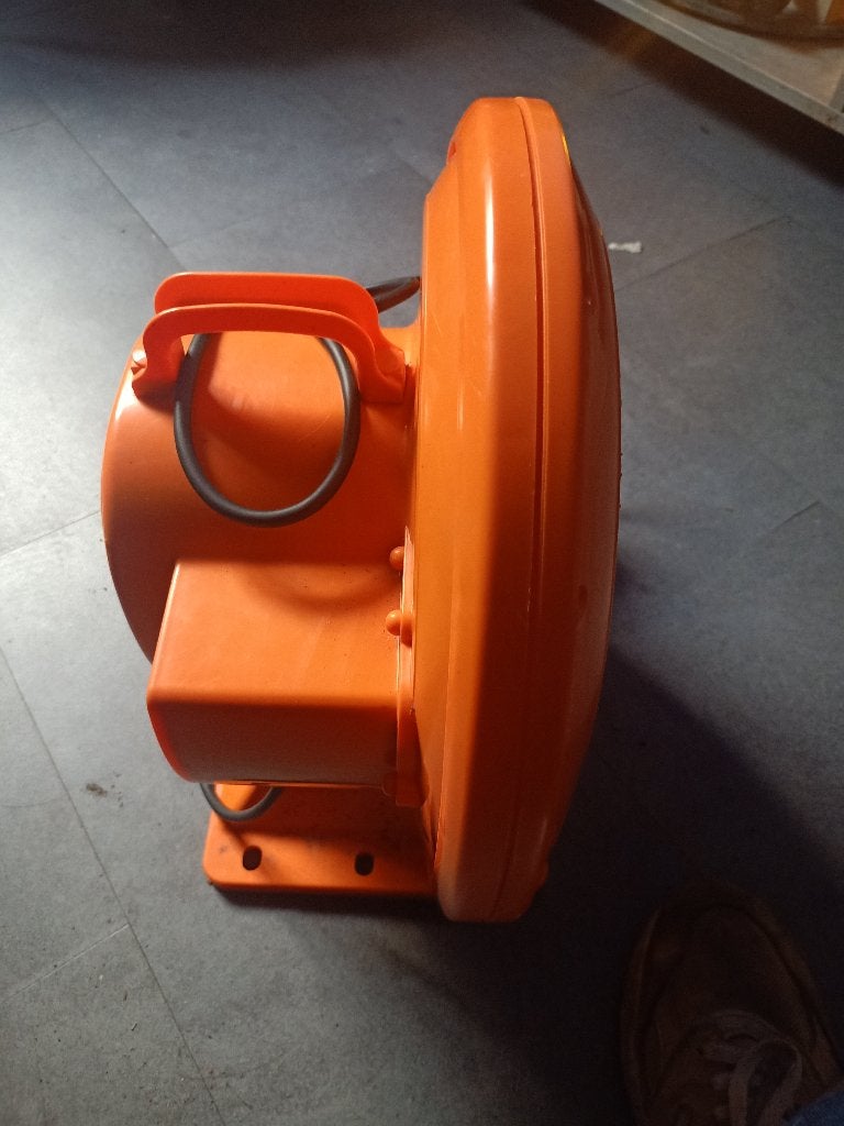 Oranje ventilator/blower, Ophalen of Verzenden, Gebruikt, Audio