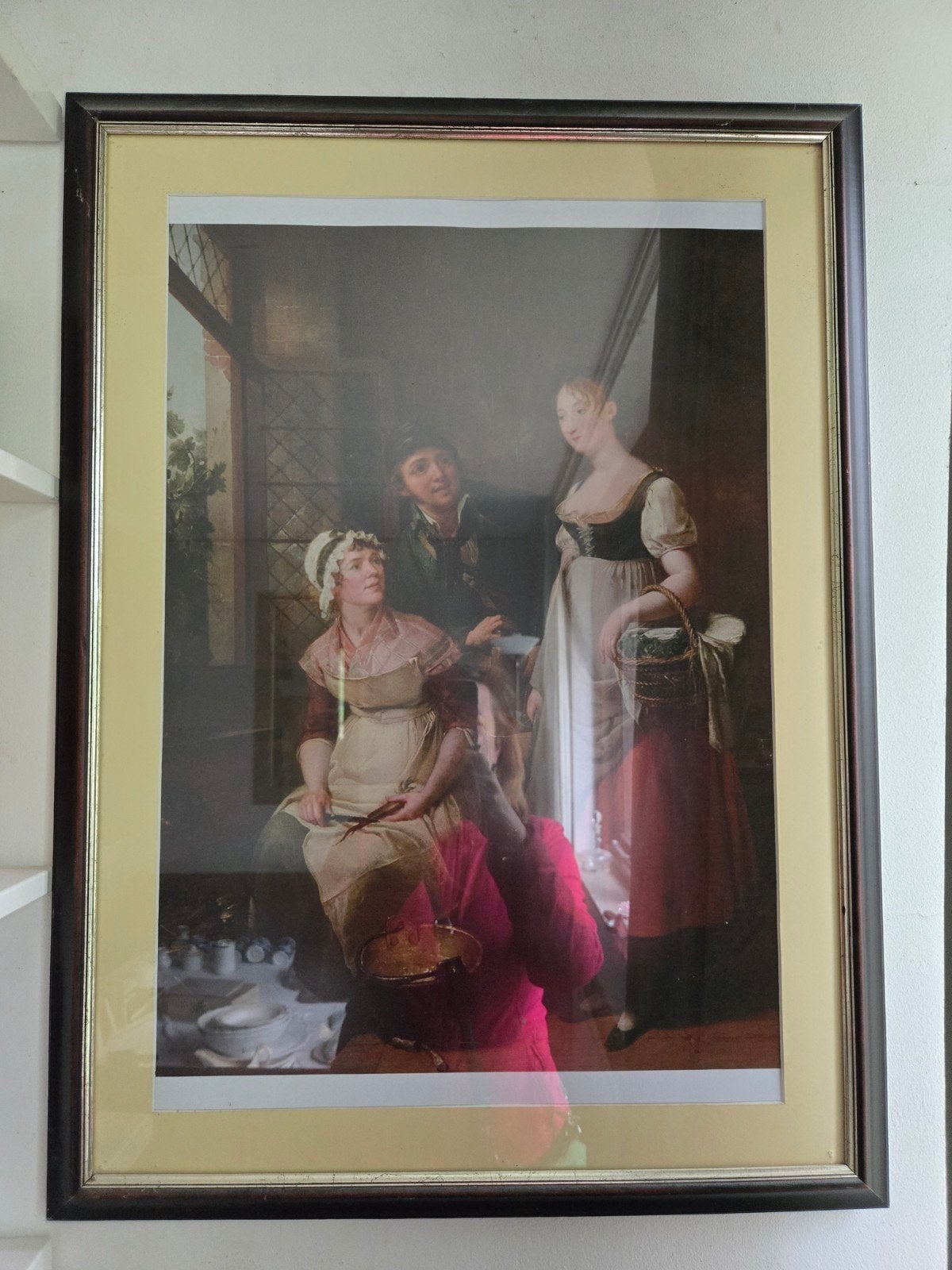 75 x 55 ingelijste afbeelding klassieke lijst, Huis en Inrichting, Ophalen, Hout, 50 tot 75 cm, 50 tot 75 cm