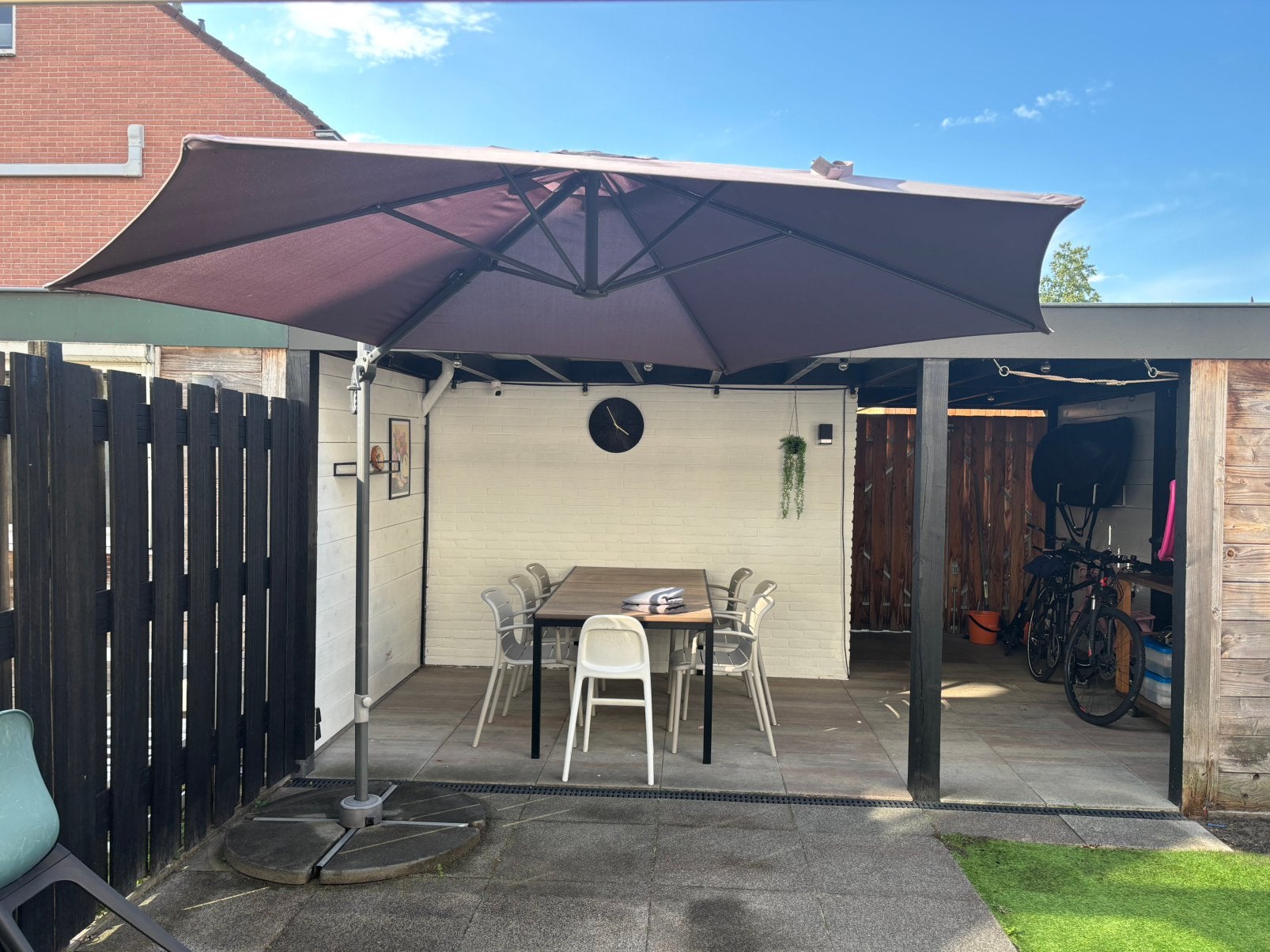 Zwevende parasol