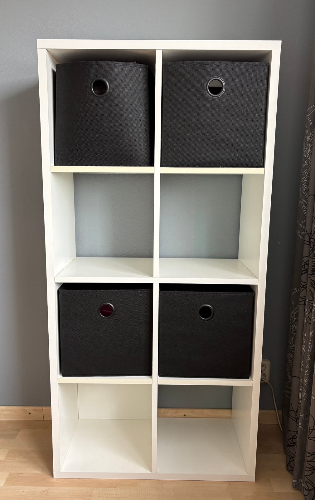 IKEA KALLAX kast 8 vakken incl. 4 opbergmanden, Ophalen, Met plank(en), Gebruikt, 100 tot 150 cm