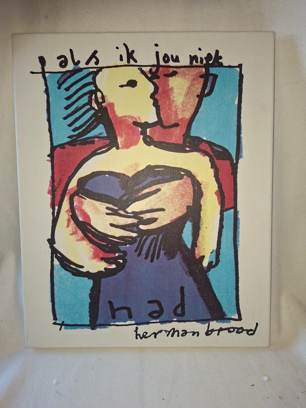 Herman Brood - Als ik jou niet had (40 x 50 cm), Ophalen of Verzenden