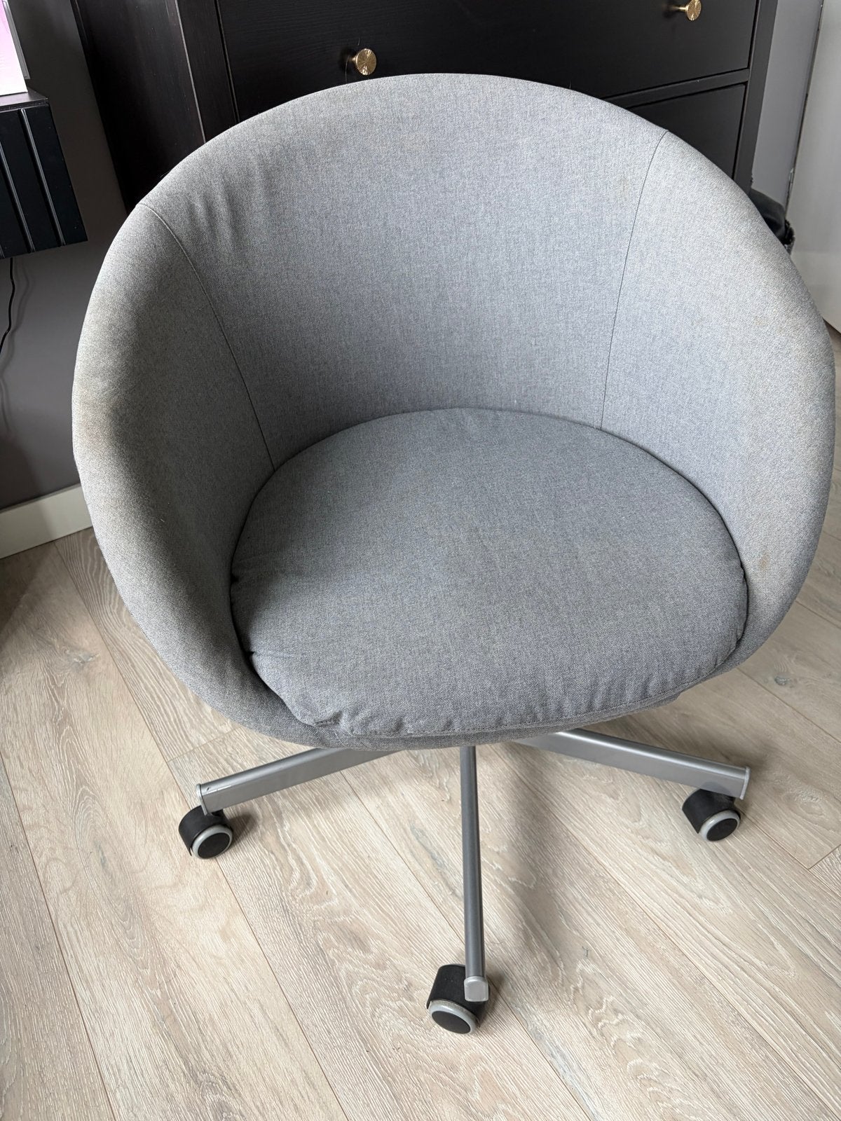 Bureaustoel IKEA grijs, Ophalen, Gebruikt, Grijs