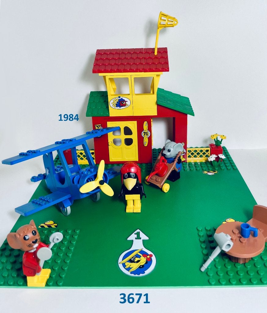 Lego Fabuland 3671 Vliegveld, Overige thema's, Lego, Compleet, Ophalen of Verzenden