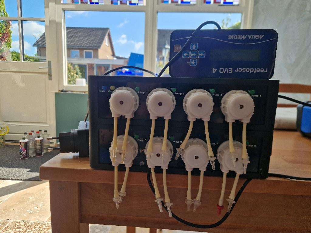 Aquamedic reefdoser evo 4 met uitbreding, Ophalen of Verzenden, Inclusief controller, Gebruikt, Aqua Medic