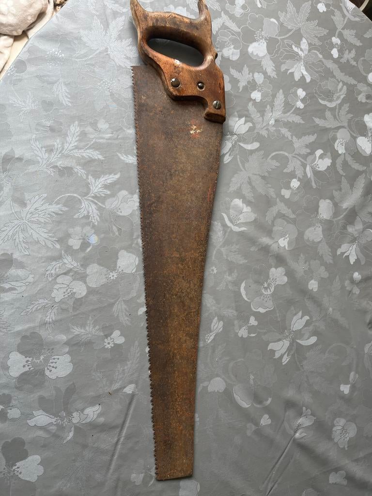 Oude handzaag vintage, Ophalen of Verzenden
