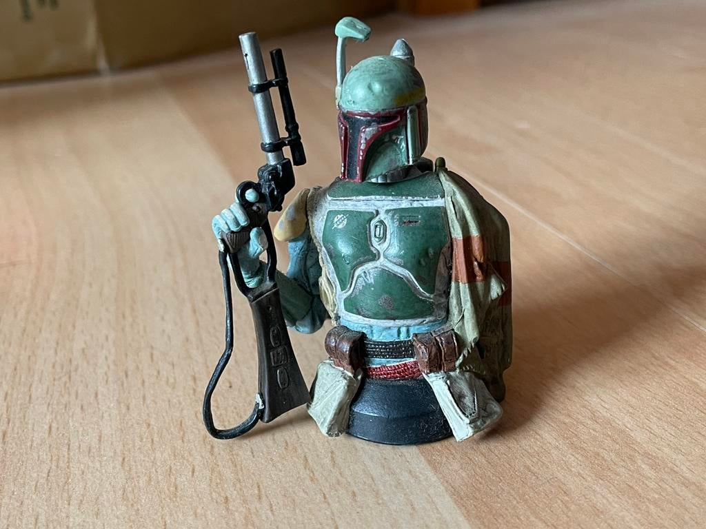 Gentle Giant mini Bust-ups Boba Fett, Ophalen of Verzenden, Zo goed als nieuw, Beeldje of Buste