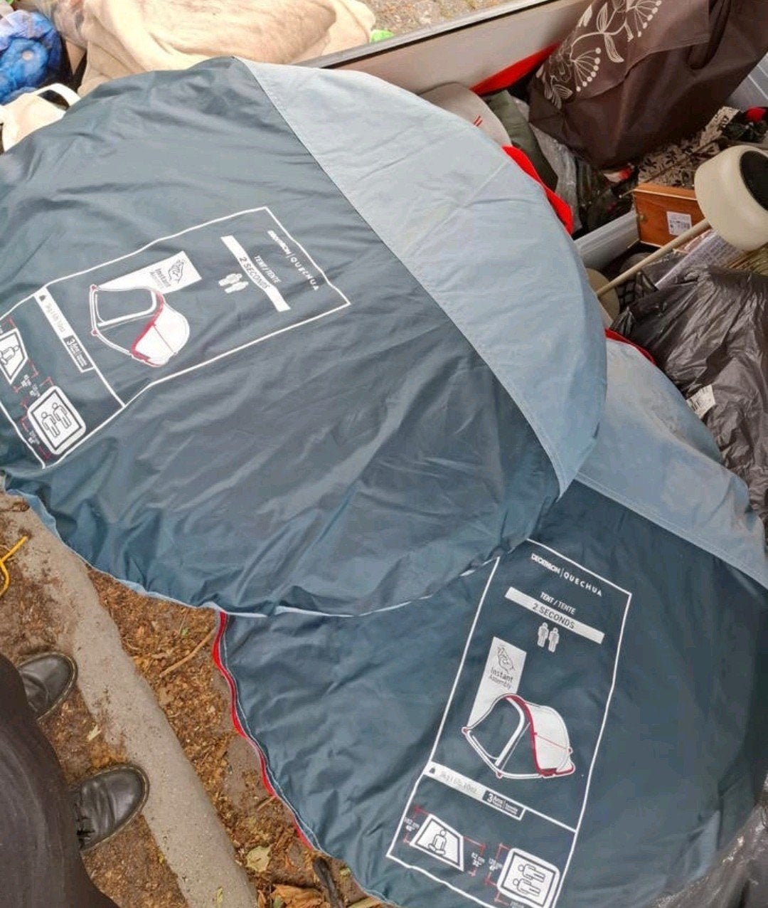 Decathlon tent 2x Quechua 2 Seconds tenten 1 keer gebruikt, Caravans en Kamperen, Tenten, Ophalen of Verzenden, Gebruikt, Tot en met 2
