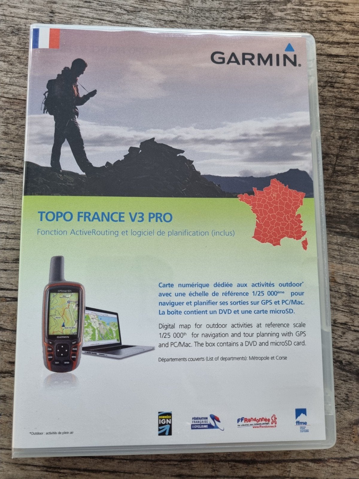 Garmin Topo France V3 Pro - Digitale kaart Frankrijk, Computers en Software, Gebruikt, Overige gebieden, Garmin, Ophalen of Verzenden