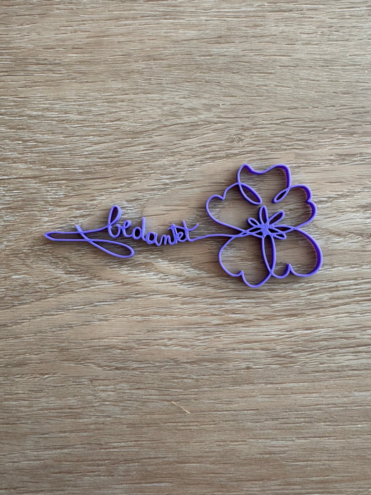 Bedankt bloem, Ophalen of Verzenden, Nieuw