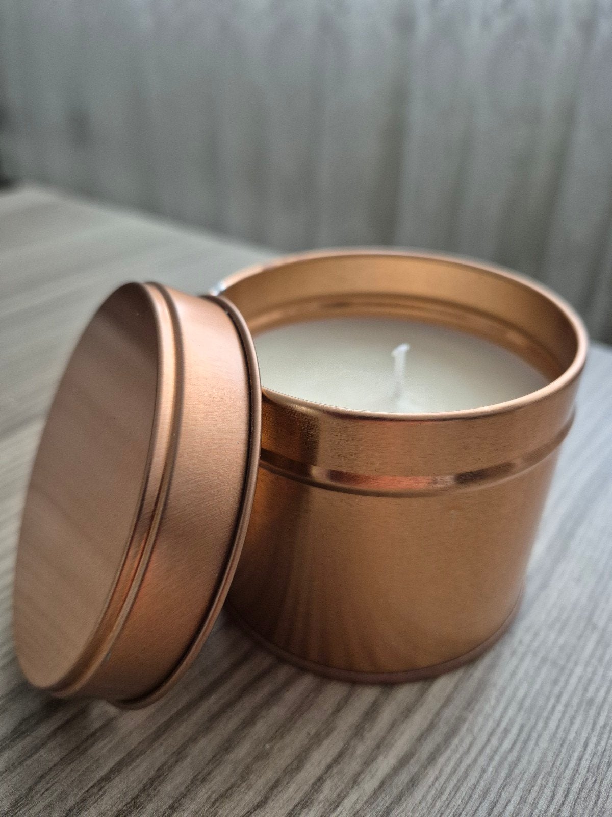 Natuurlijke Soja Wax Kaars in Metalen Tin met Deksel, Ophalen of Verzenden
