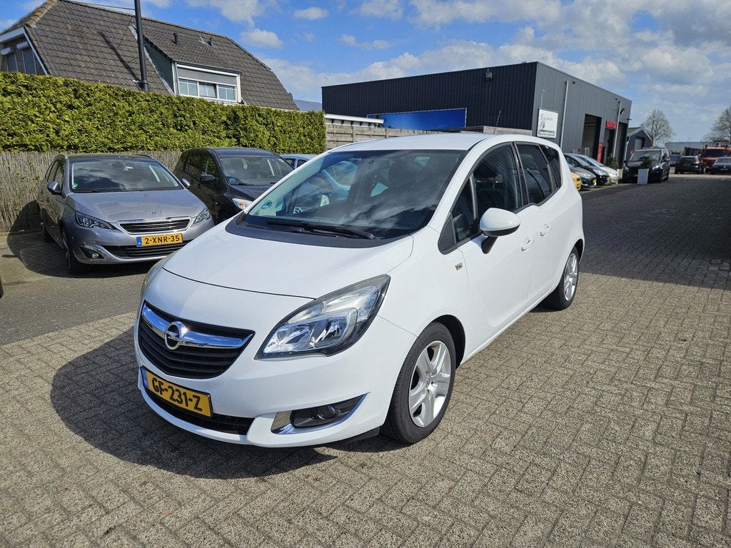 Opel Meriva 1.4 Turbo Design Edition (bj 2015), Voorwielaandrijving, 4 cilinders, Wit, Origineel Nederlands