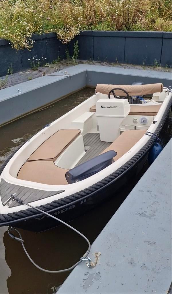 Topcraft 410 sloep met Yamaha 8 PK motor en trailer, Watersport en Boten, Ophalen, Gebruikt, Tot 10 pk, 3 tot 6 meter