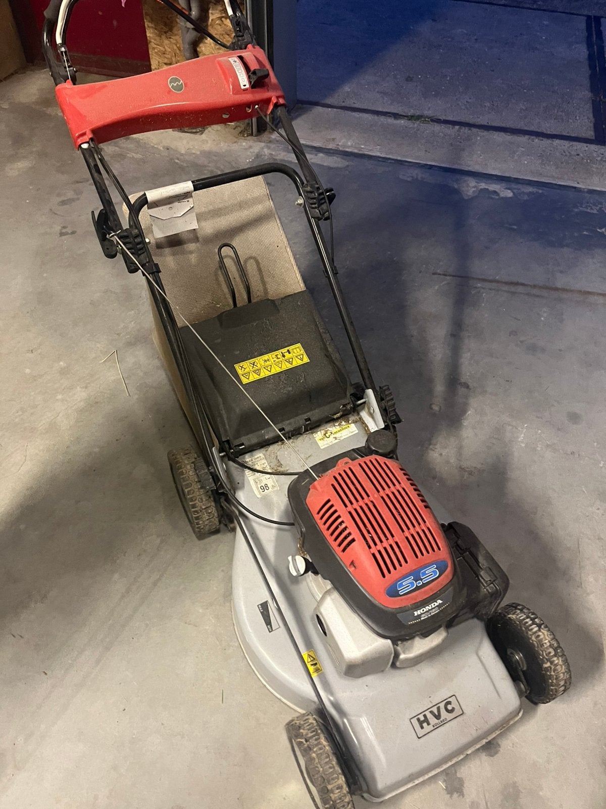 Honda gvc160 benzine, Tuin en Terras, Grasmaaiers, Ophalen, Gebruikt, 40 t/m 49 cm, Opvangzak