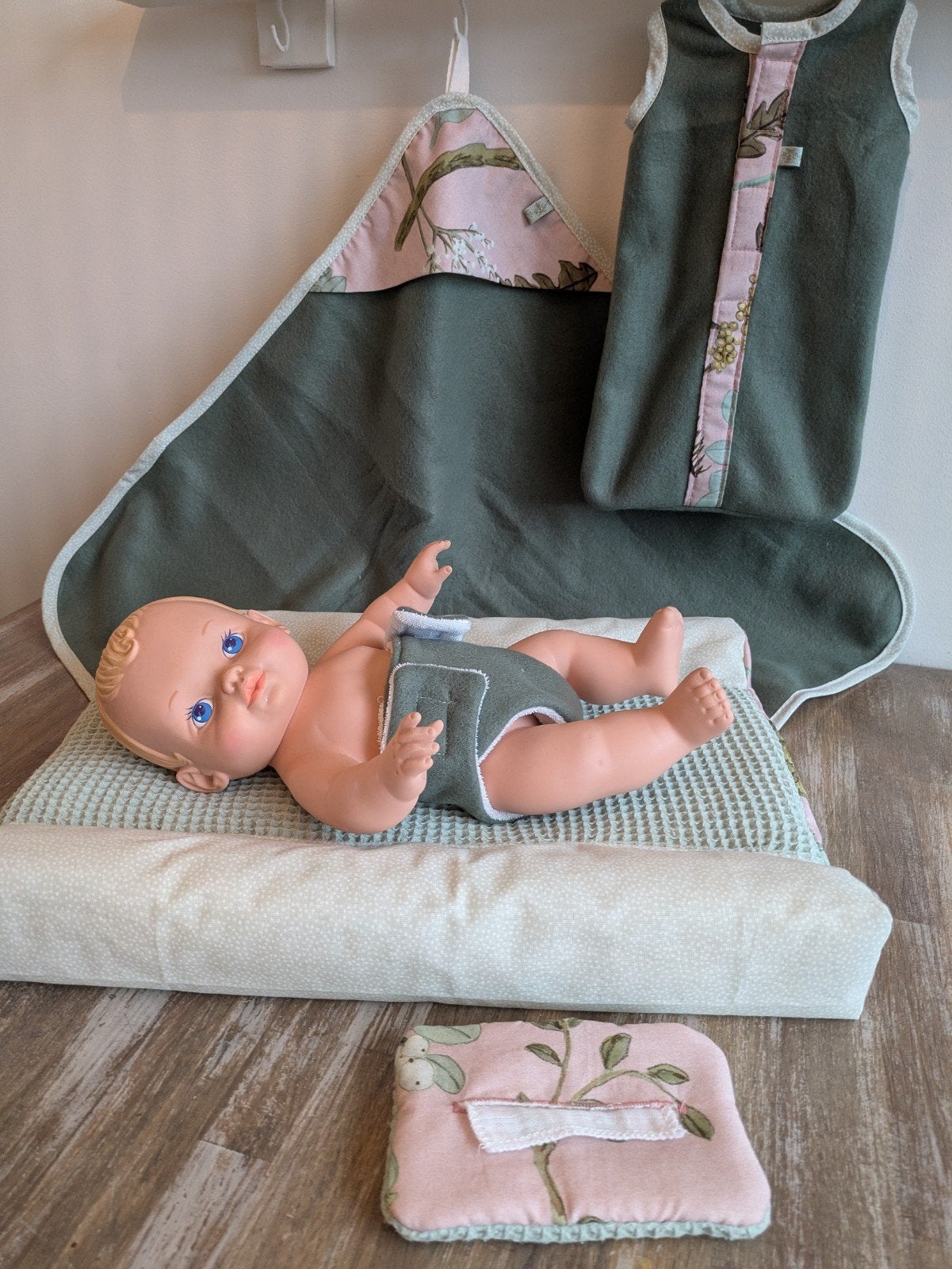 verzorgingsset voor kleine babypoppen handgemaakt, Ophalen of Verzenden, Nieuw, Babypop