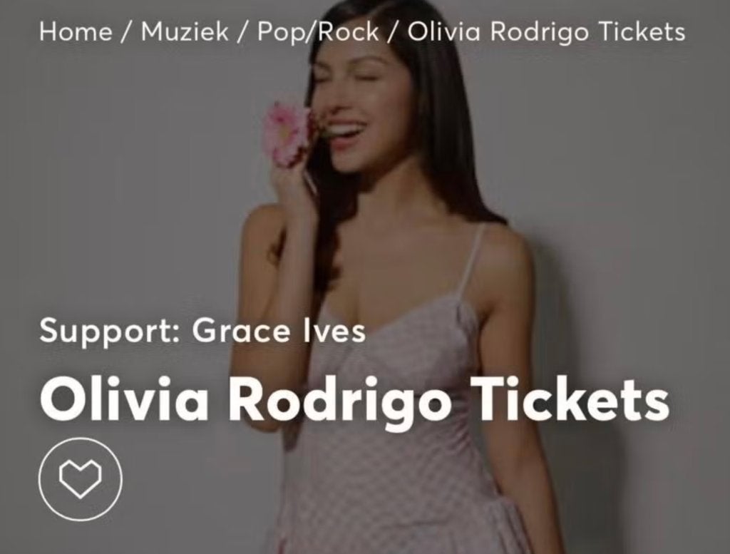 Staanplaatsen Olivia Rodrigo: The Unraveled Tour - 23 maart, Twee personen, Maart