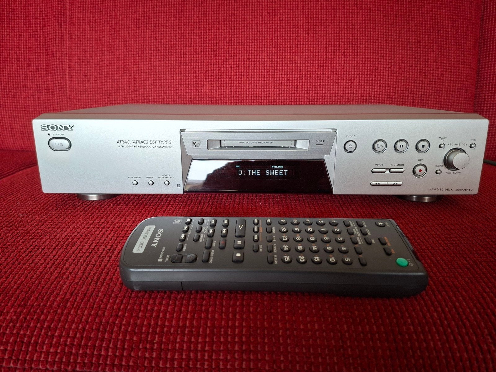 Sony MDS JE 480 minidisc recorder speler, Ophalen, Minidisc-recorder
