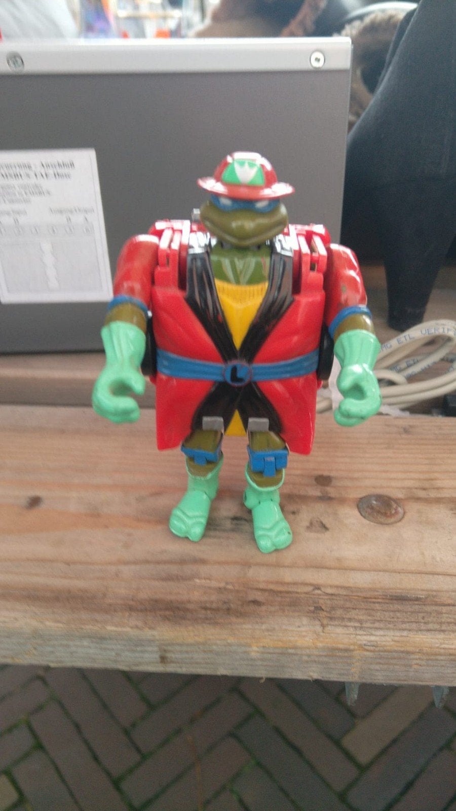 Vintage Teenage Mutant Ninja Turtles Brandweerwagen, Ophalen of Verzenden, Gebruikt