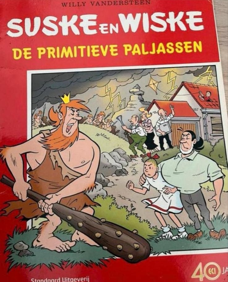 Suske en Wiske: De Primitieve Paljassen (40 Jaar ECI), Boeken, Eén stripboek, Ophalen of Verzenden, Gelezen
