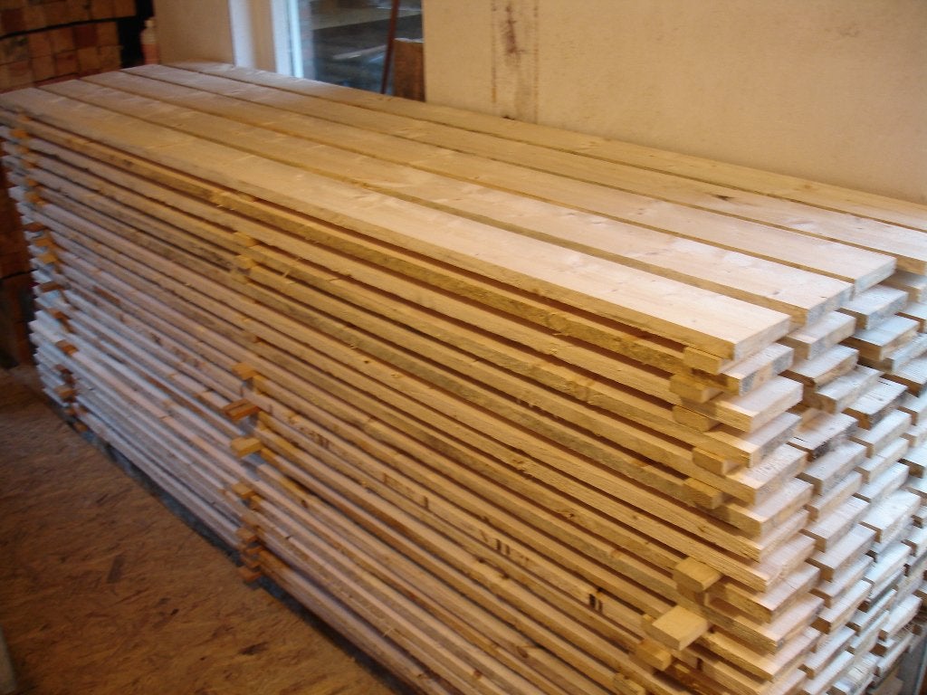 mooie planken zonder spijkergaten 120x17x2550mm p stuk €1,25, Doe-het-zelf en Verbouw, Hout en Planken, Ophalen, Minder dan 25 mm