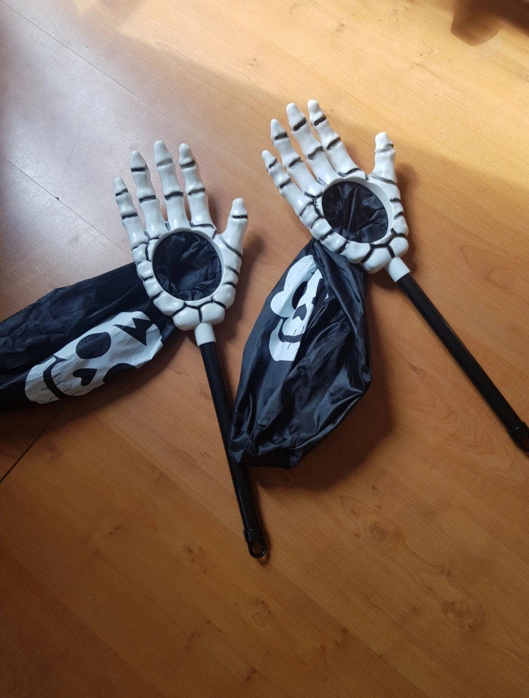 Halloween snoepzak met stok 2x, Ophalen of Verzenden, Zo goed als nieuw, Versiering, Halloween of Griezel