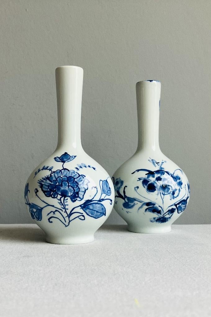 Royal Delft moderne Delfts blauwe vaasjes handbeschilderd, Antiek en Kunst, Antiek | Keramiek en Aardewerk, Ophalen of Verzenden