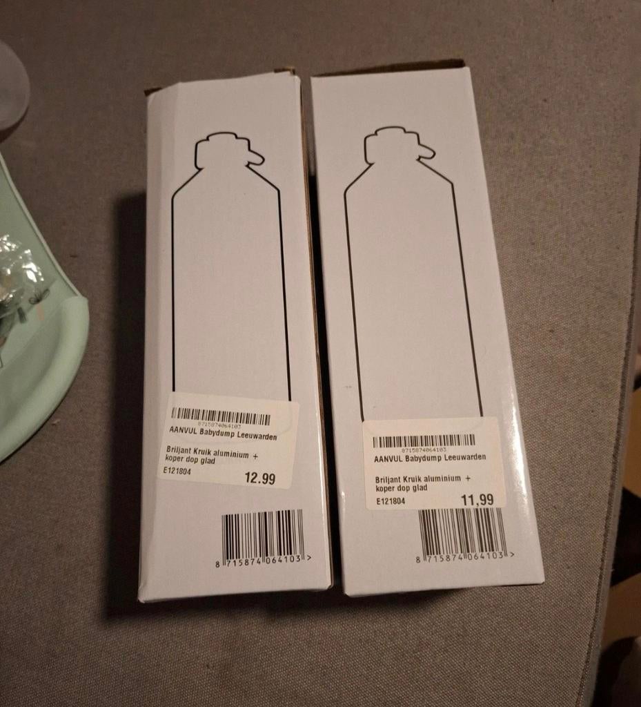 Nieuwe kruiken - Briljant Kruik aluminium + koper dop glad, Kinderen en Baby's, Ophalen of Verzenden, Nieuw