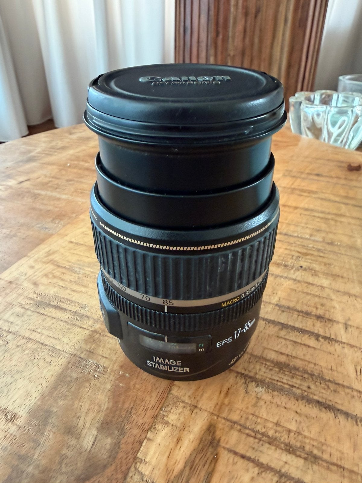 Canon EFS 17-85 mm USM lens igst., Audio, Tv en Foto, Fotografie | Lenzen en Objectieven, Ophalen of Verzenden, Zo goed als nieuw
