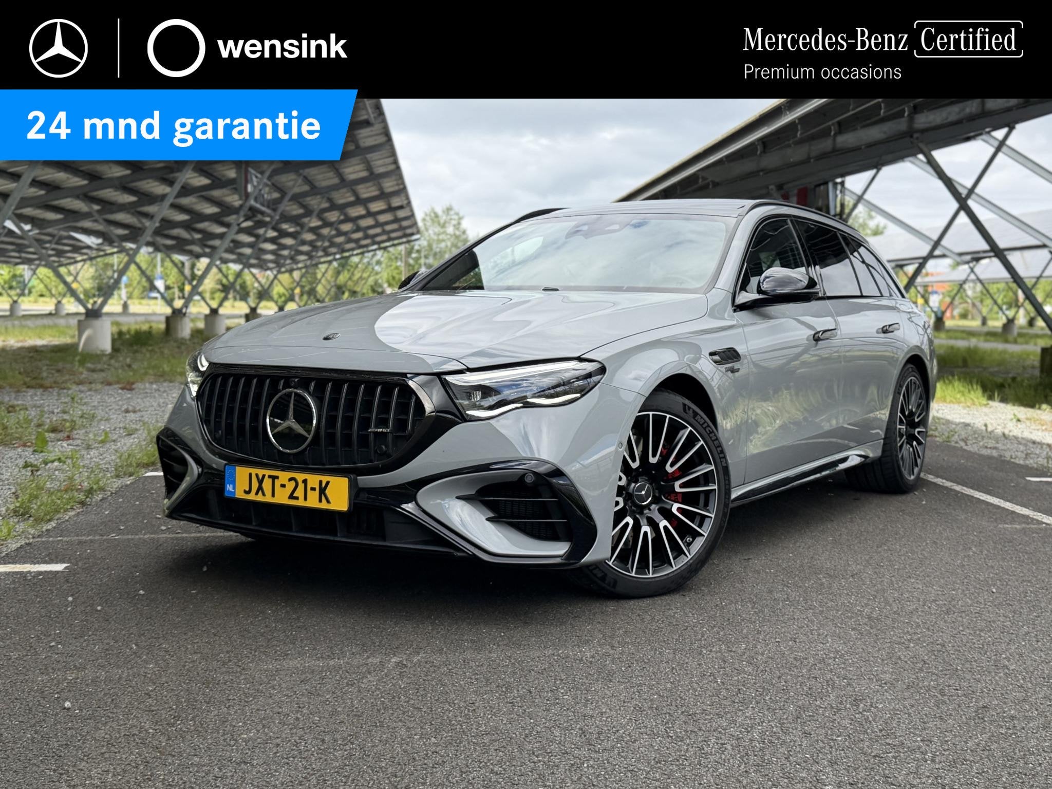 Mercedes-Benz E-klasse Estate AMG 53 4MATIC+ | Night | AMG p, Auto's, Dealer onderhouden, Gebruikt, Leder en Stof, 21 kWh