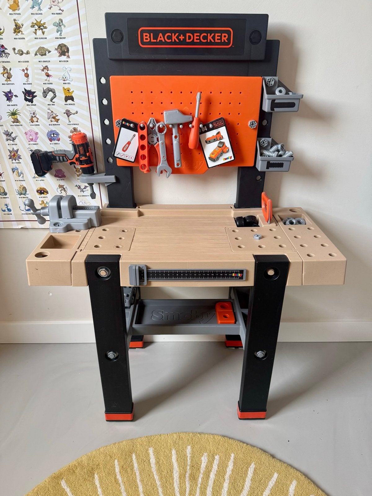 Black+Decker Smoby Werkbank met gereedschap voor kinderen, Ophalen, Zo goed als nieuw, Knutselen