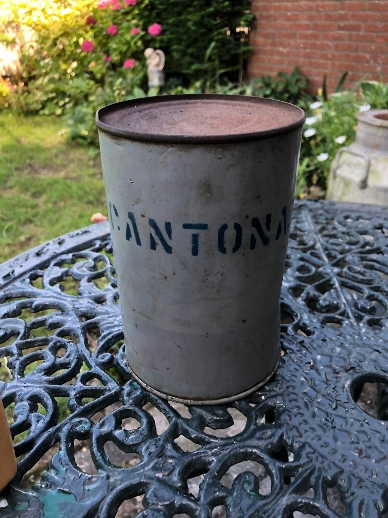 Blik CANTONA T140. Oud en origineel. Ongeopend., Verzamelen, Merken en Reclamevoorwerpen, Ophalen of Verzenden, Gebruikt, Overige typen
