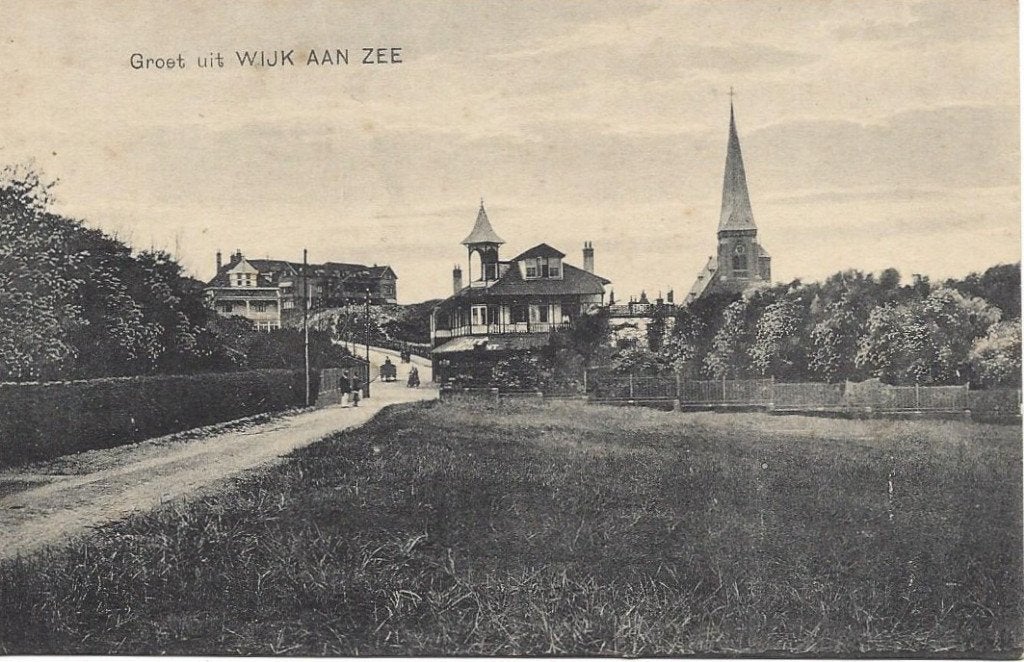 Wijk aan Zee (N.H.) Dorpsgezicht, Volk. Uitg. Nauta 13185, Ophalen of Verzenden, Voor 1920, Ongelopen, Noord-Holland