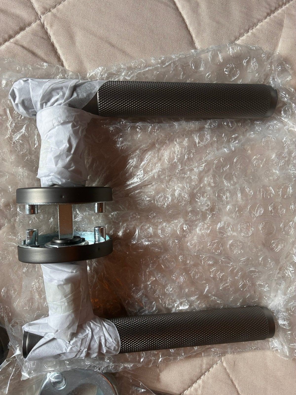 Nieuw - Deurkruk Rombo met sleutelrozet  rvs van Intersteel, Ophalen of Verzenden, Nieuw, Rvs, Klink of Kruk