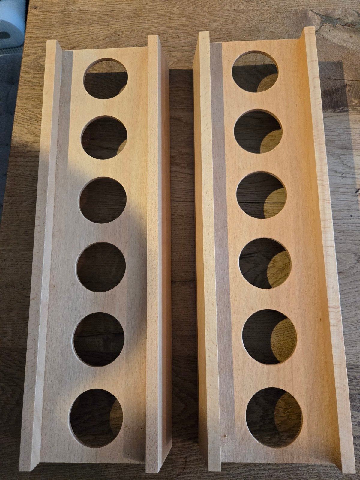 2 houten kruiden potjes houders, Ophalen, Zo goed als nieuw