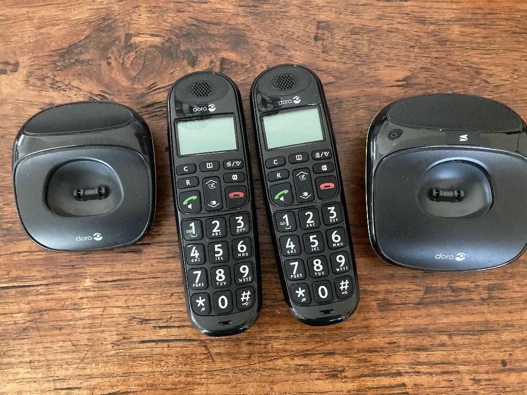 Doro PhoneEasy 110 Duo huistelefoon, Ophalen of Verzenden, Gebruikt, 2 handsets