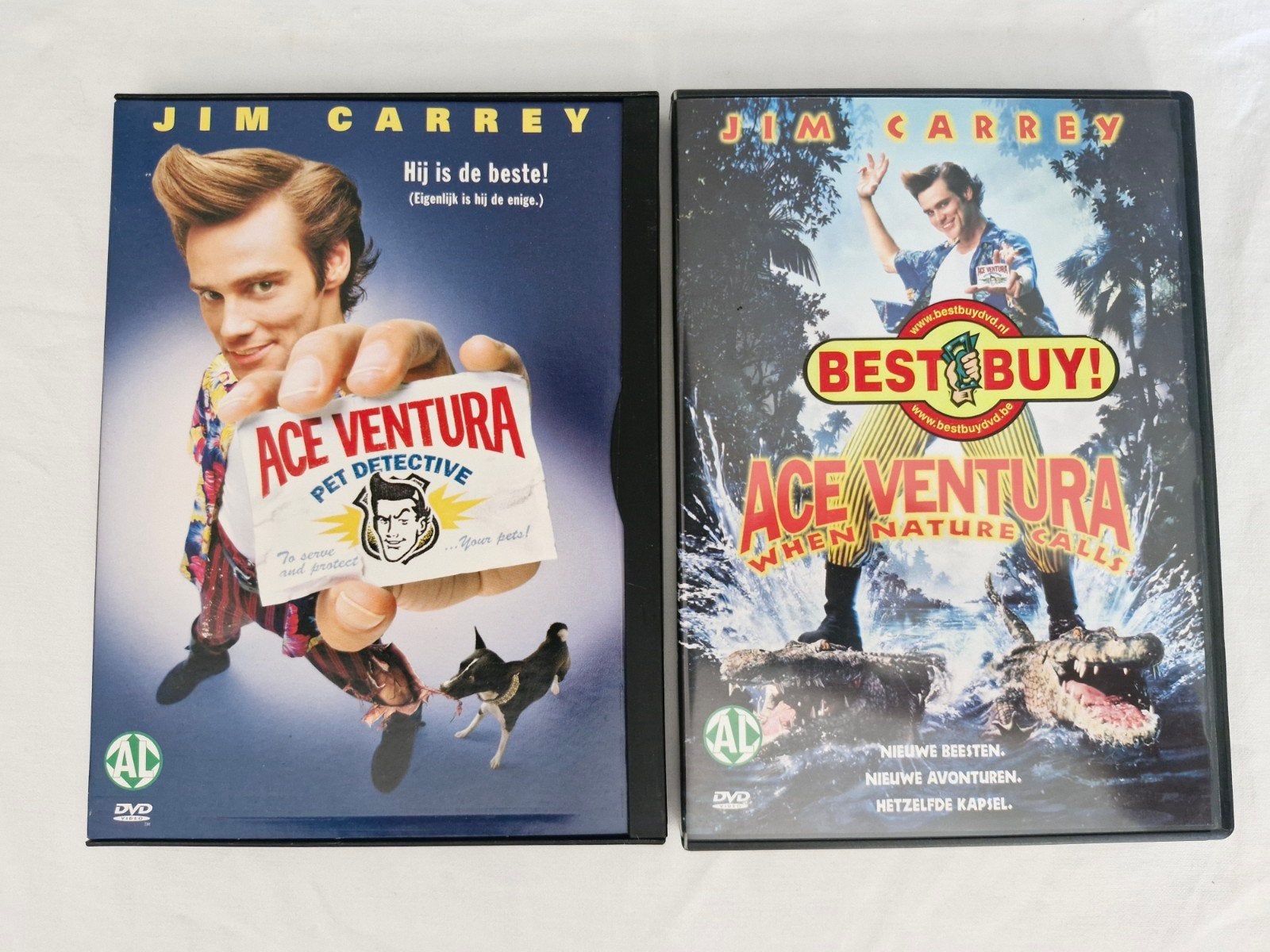 Ace Ventura set, Bonusmateriaal, Actiekomedie, Ophalen of Verzenden, Zo goed als nieuw