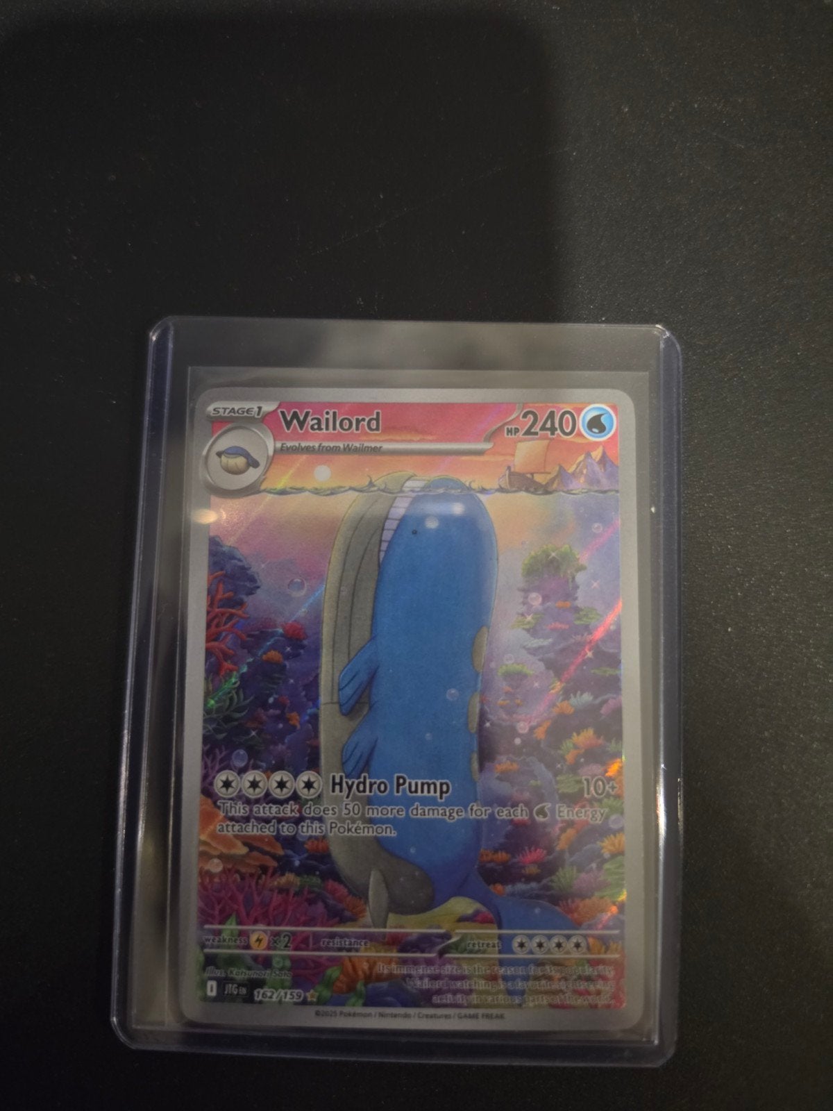 Wailord Pokémon kaart 162/159, Ophalen of Verzenden, Zo goed als nieuw